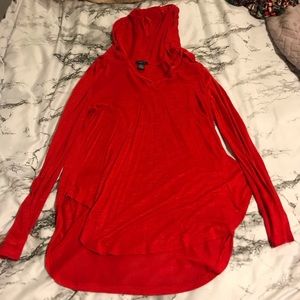 Red top with hood